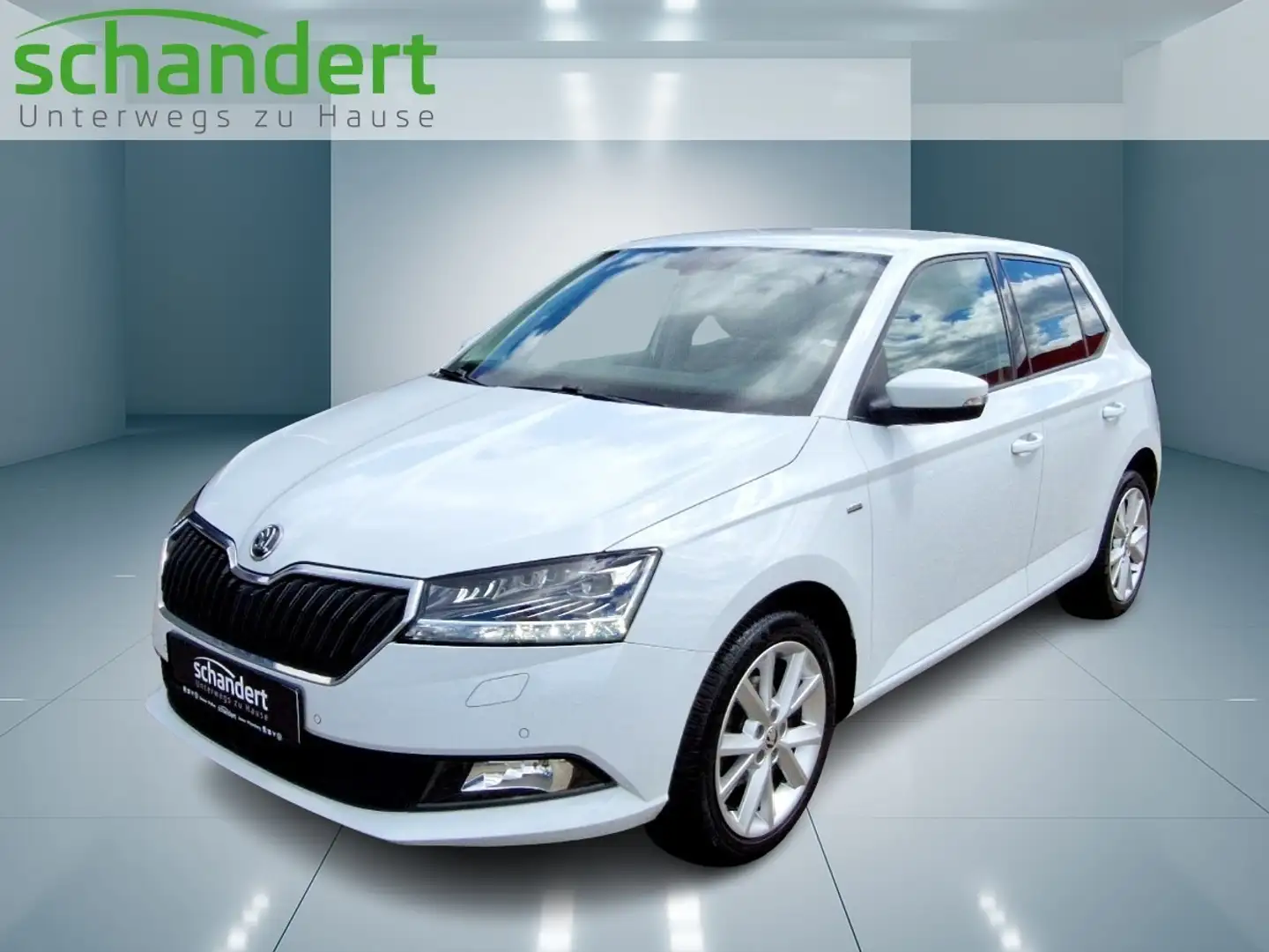 Skoda Fabia 1.0 TSI Clever LED ACC Klimaautomatik Sitzhzg. Blanc - 1