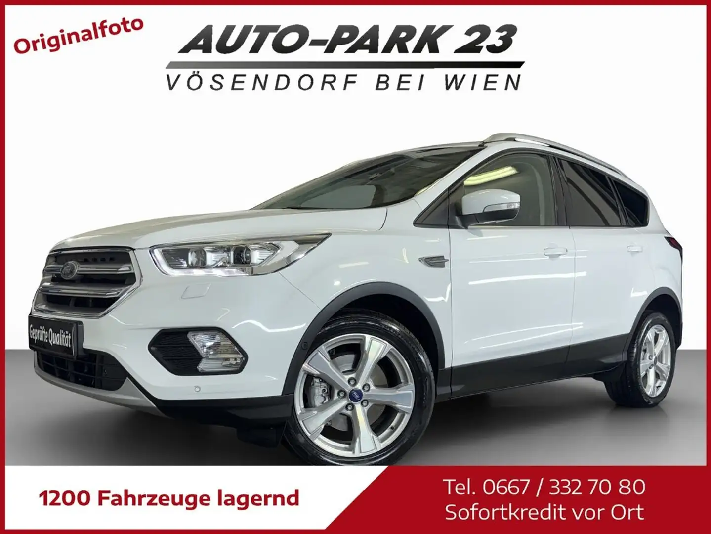 Ford Kuga TDCi Titanium Aut.*KAMERA*NAVI*LEDER*MOD2018 Weiß - 1