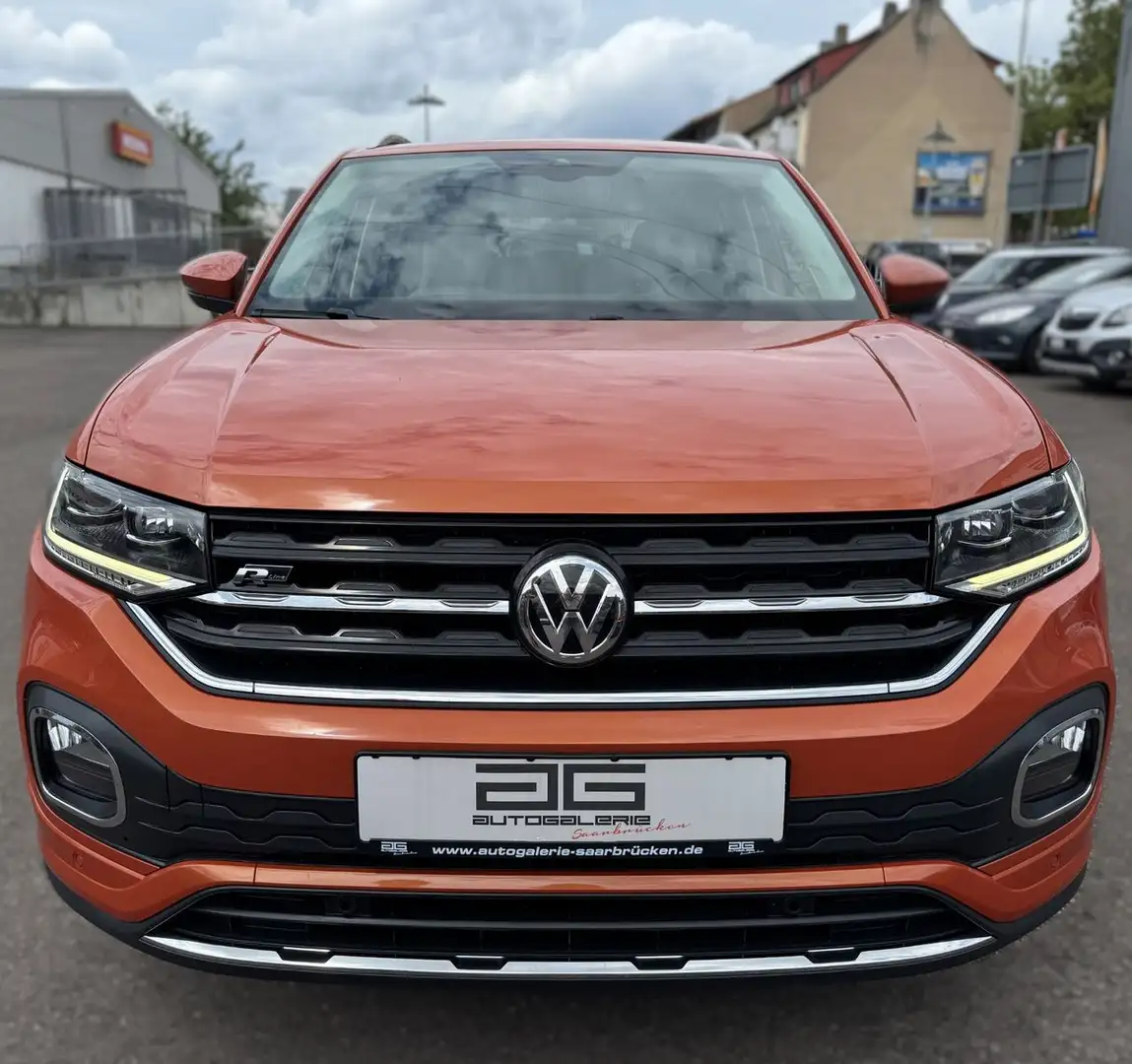 Volkswagen T-Cross R line DSG *1.Hand/Navi/LED/18"Alus* Arancione - 2