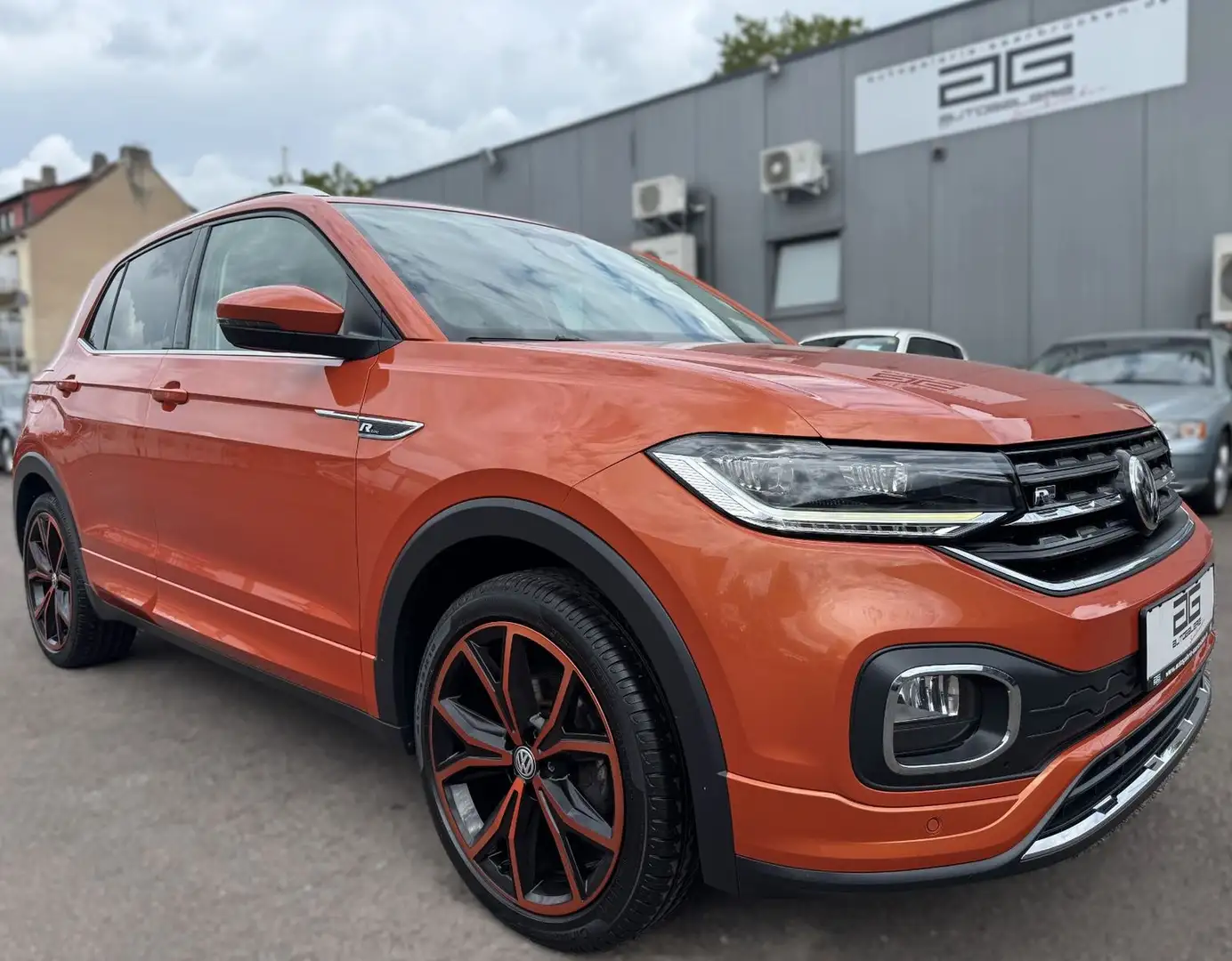 Volkswagen T-Cross R line DSG *1.Hand/Navi/LED/18"Alus* Arancione - 1