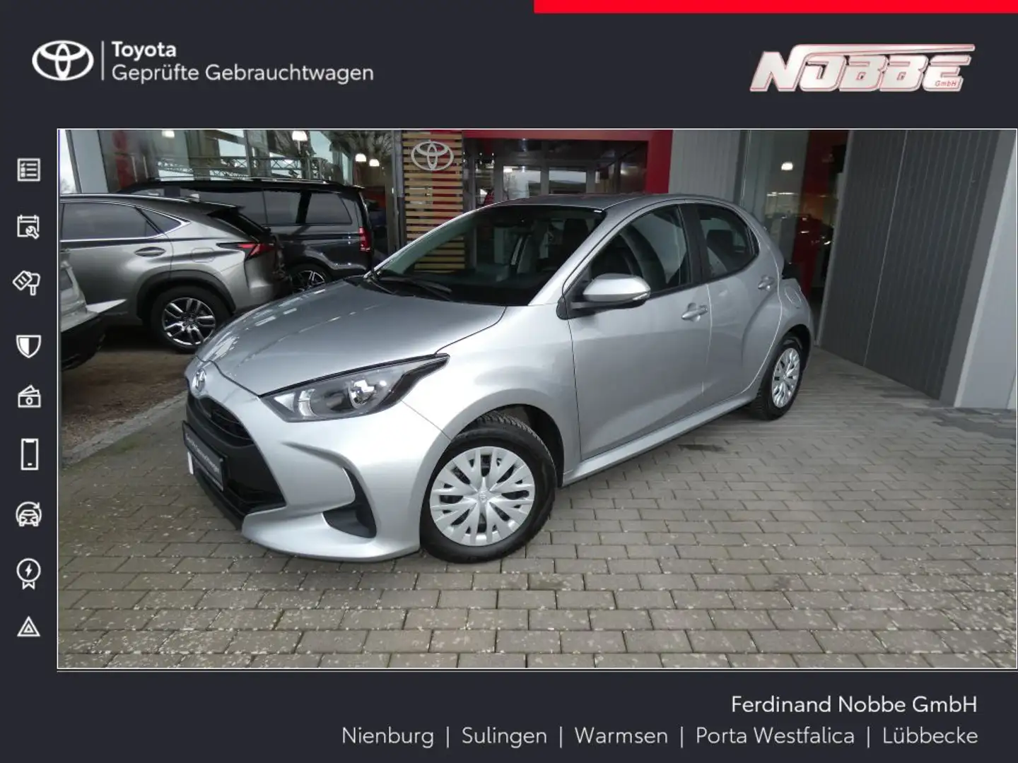 Toyota Yaris 1.0 VVT-i Comfort * Klima+Kamera+Allwetter Argento - 1