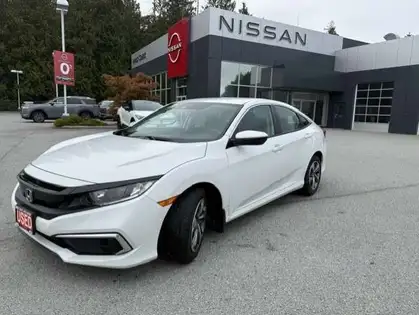 White 2019 Honda Civic Sedan Front-Wheel Drive Automatic