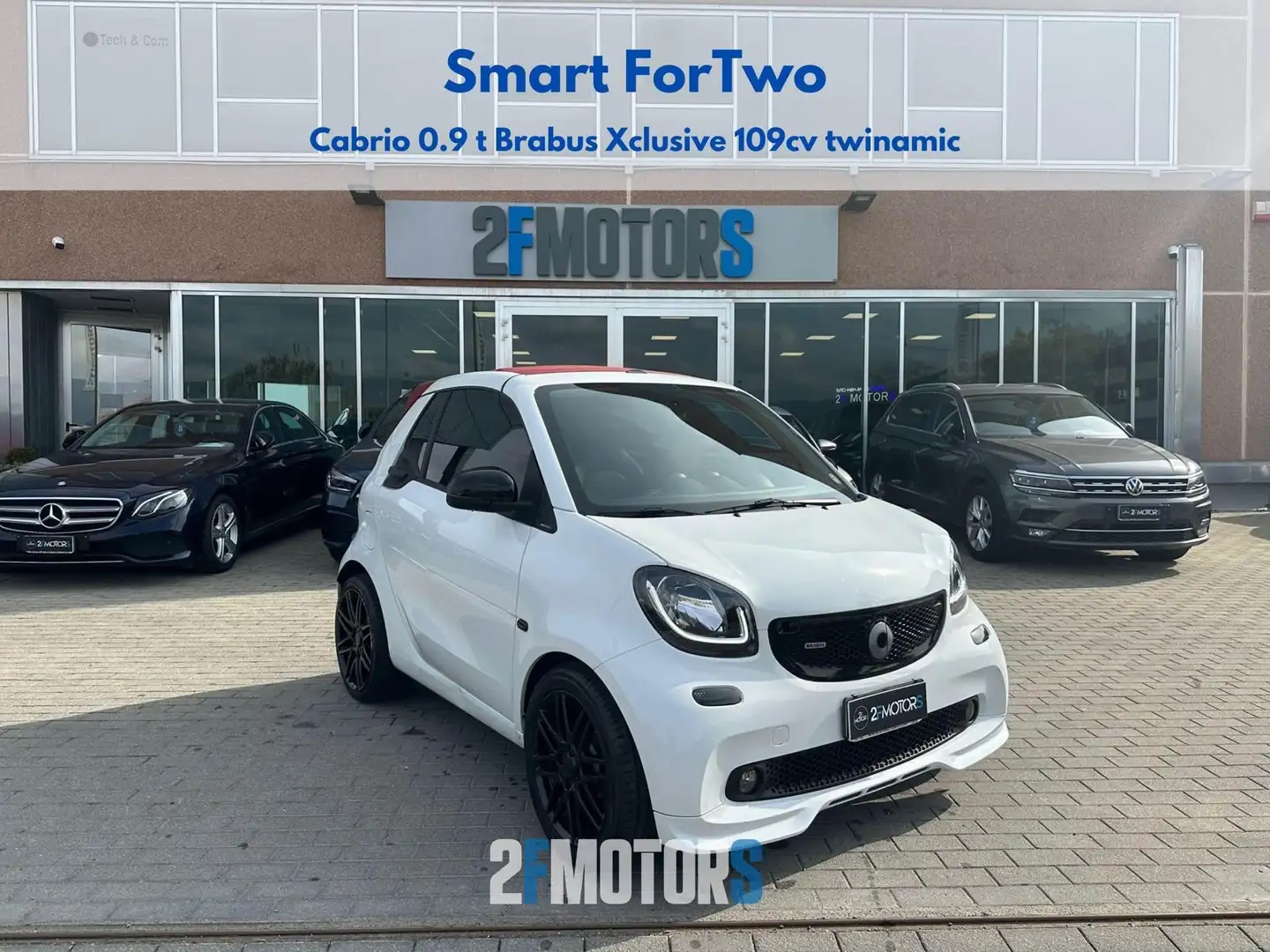 smart forTwo Cabrio 0.9 t Brabus Xclusive 109cv twinamic Білий - 1