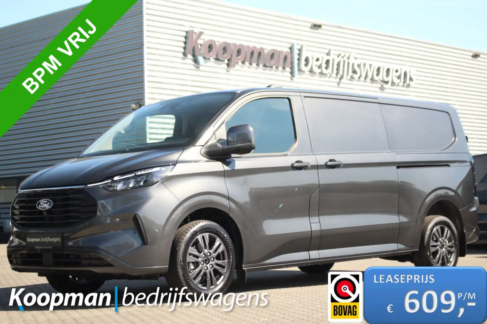 Ford Transit Custom 320 2.0TDCI 150pk L2H1 Limited | L+R Zijdeur | LED Gris - 1
