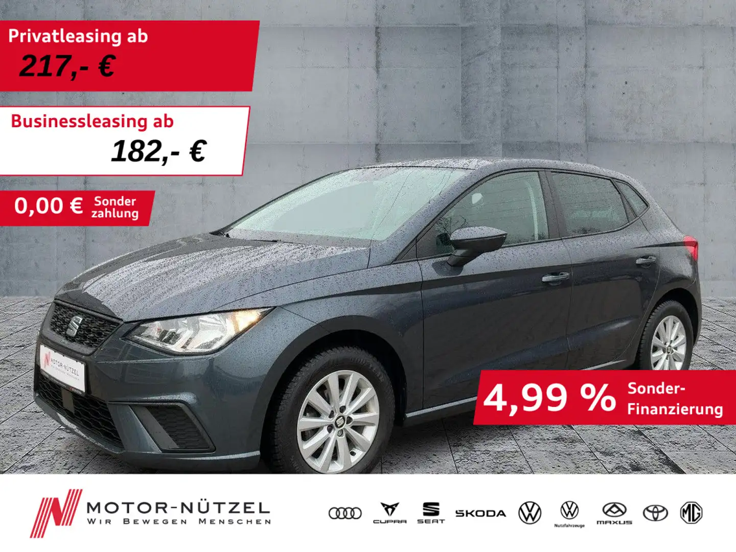 SEAT Ibiza 1.0 TSI STYLE APP+SHZ+GRA+PDC+DAB+MFL+15" Grau - 1