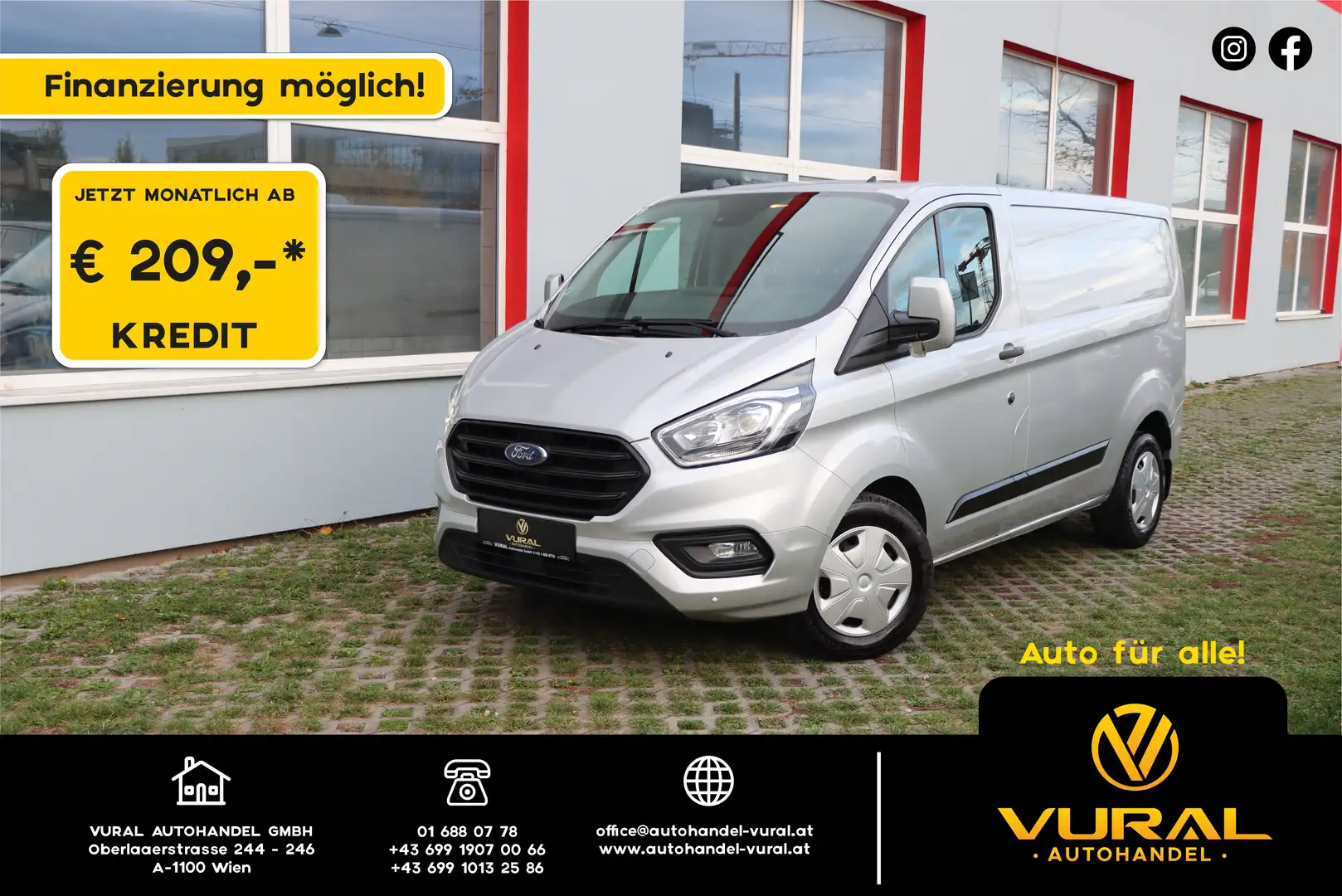 Ford Transit Custom 320 L1 Trend|2.0 ECOBLUE| 130PS| Zilver - 1