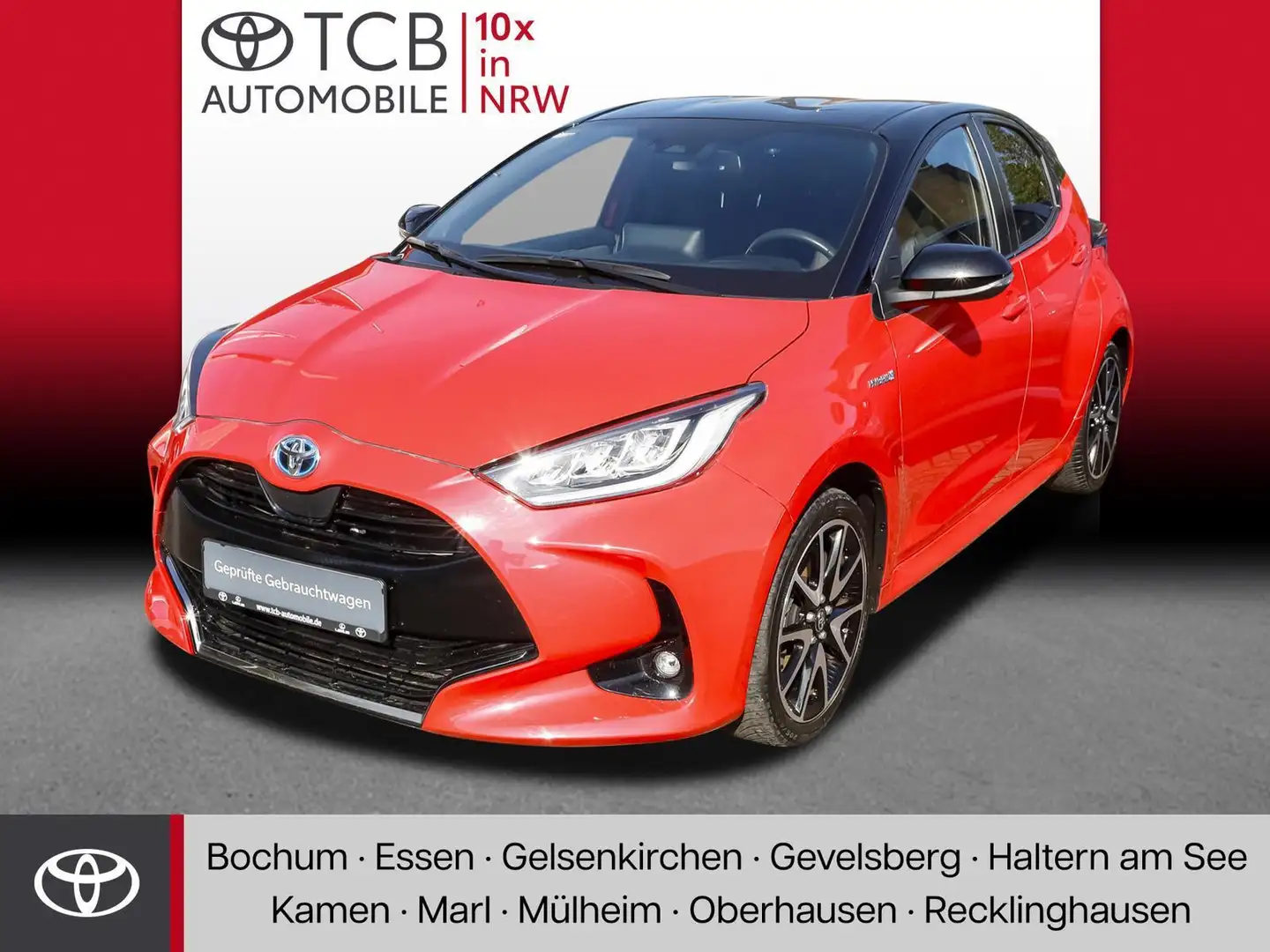 Toyota Yaris 1.5 Hybrid Premiere Edition SHZ KAMERA Rot - 1
