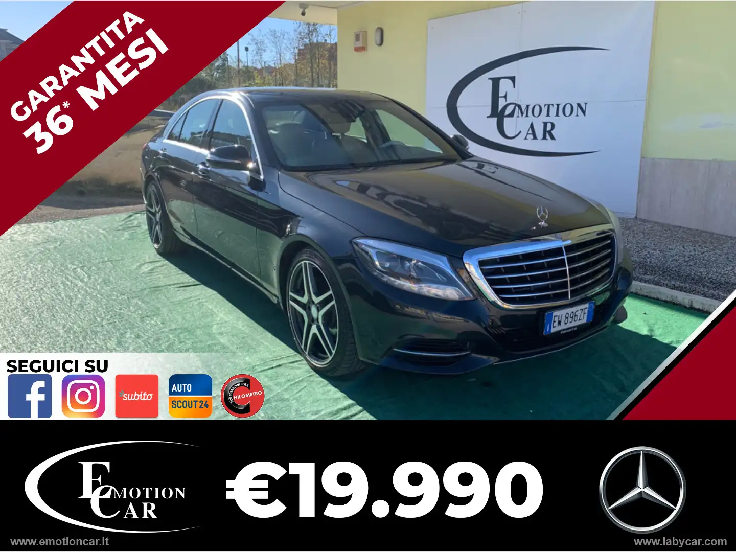Mercedes-Benz S 350 S 350 d 4Matic Maximum - 2014 Zwart - 1