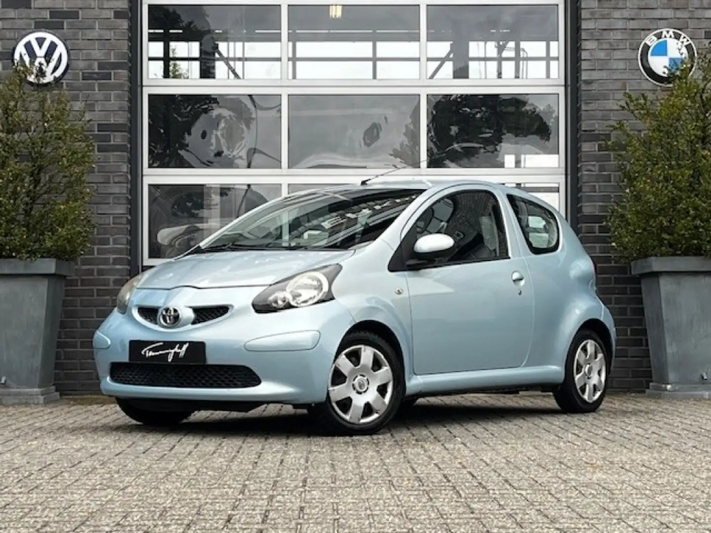 Toyota Aygo 1.0-12V + 3DRS. AIRCO - EL. RAMEN - RADIO CD ORG. Blauw - 1