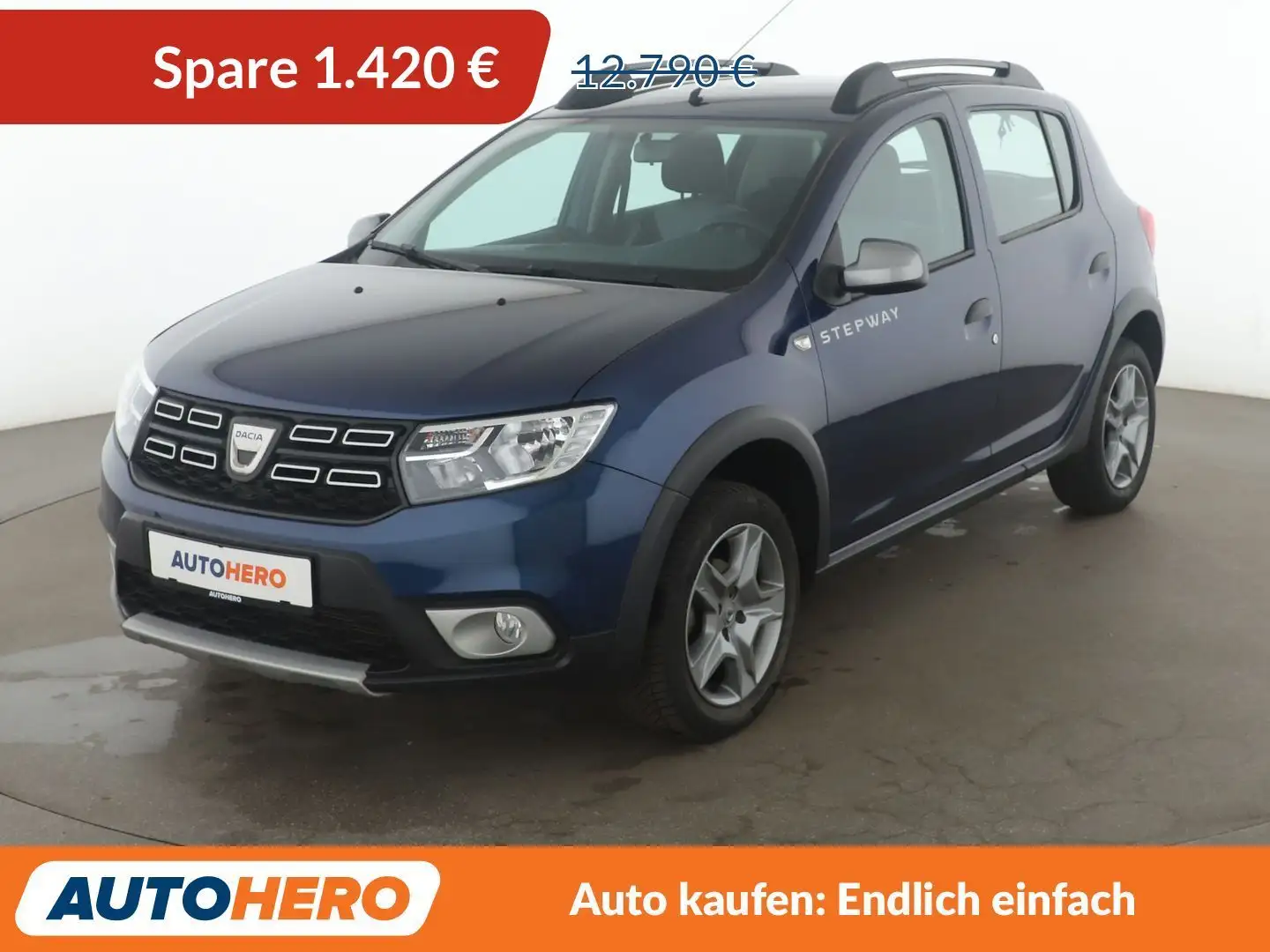 Dacia Sandero 0.9 TCe Stepway Prestige*NAVI*PDC*AHK*KLIMA* Blau - 1