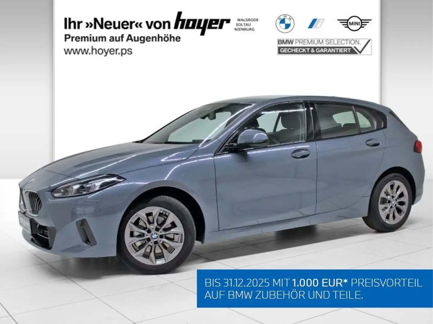 BMW 118 d Hatch DAB LED RFK Komfortzg. Parkassistent Grau - 1