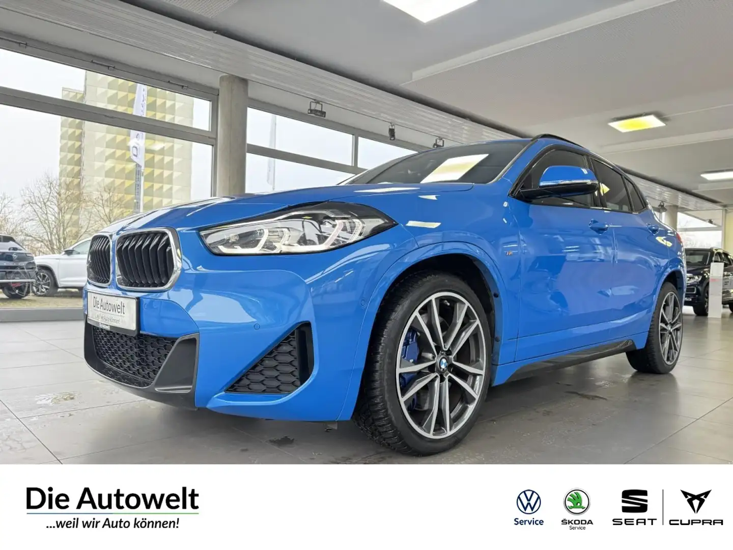 BMW X2 xDrive 20 d M-SPORTPAKET AUT NAVI LED R-KAM GRA BT Bleu - 1
