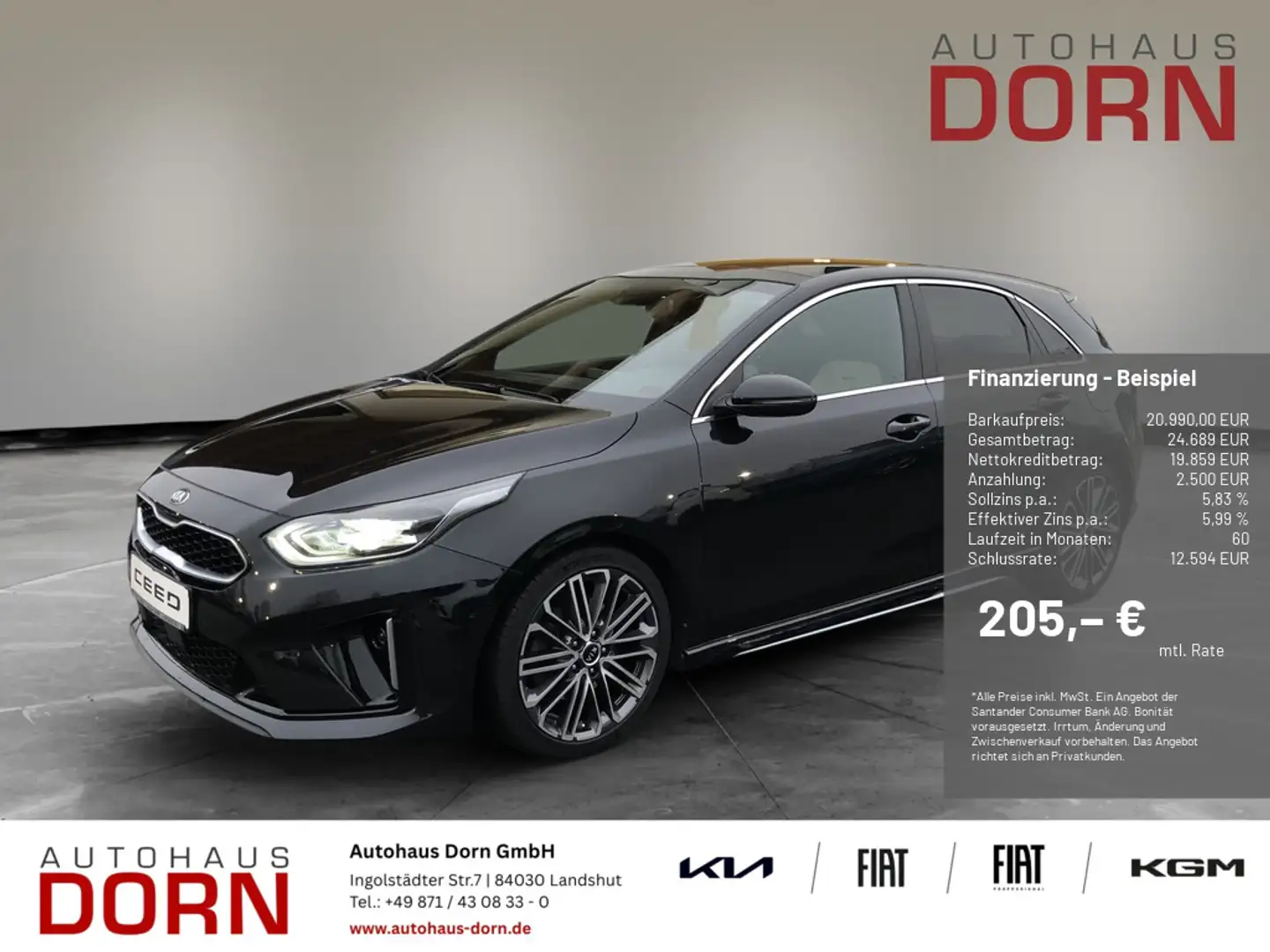 Kia Ceed / cee'd Schwarz - 1