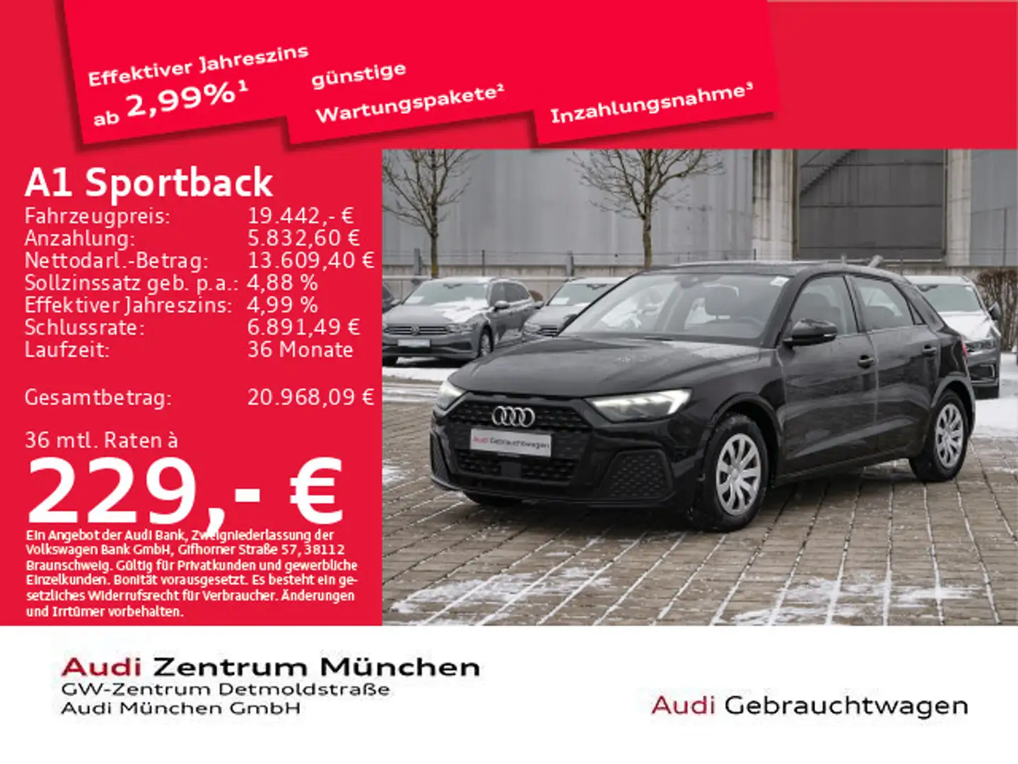 Audi A1 25 TFSI S tronic LED/Virtual Schwarz - 1