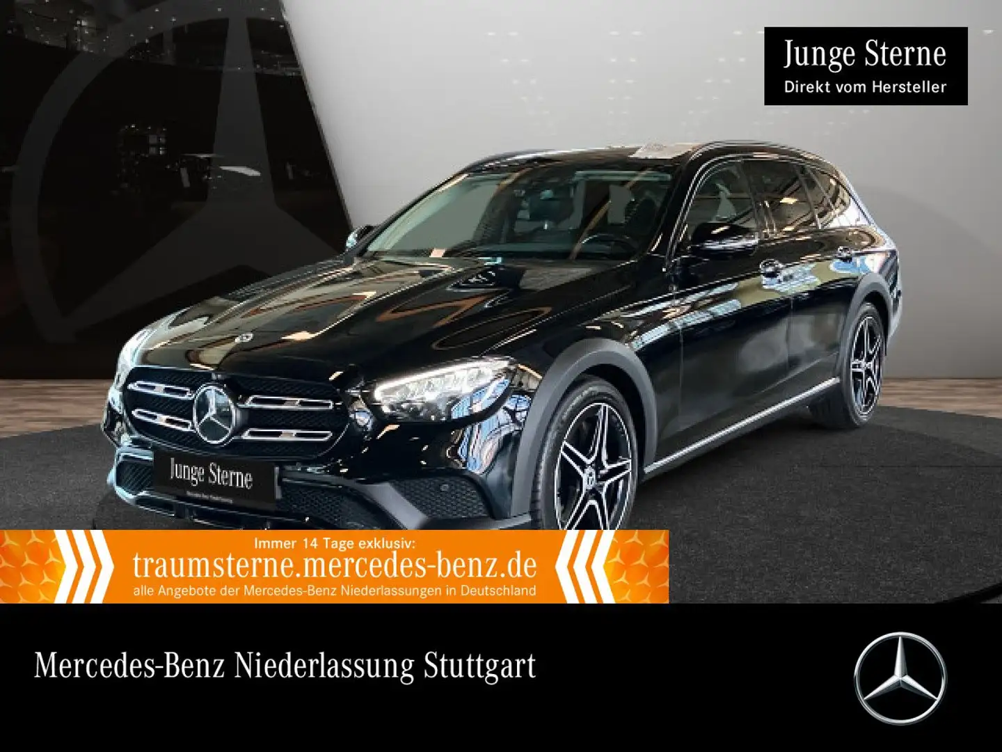Mercedes-Benz E 400 d T 4M AVANTG+NIGHT+360+AHK+LED+STHZG+HUD+9G Schwarz - 1