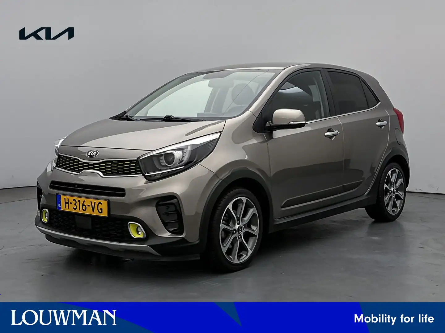 Kia Picanto 1.0 T-GDI X-Line | Navigatie | Airco | Grijs - 1