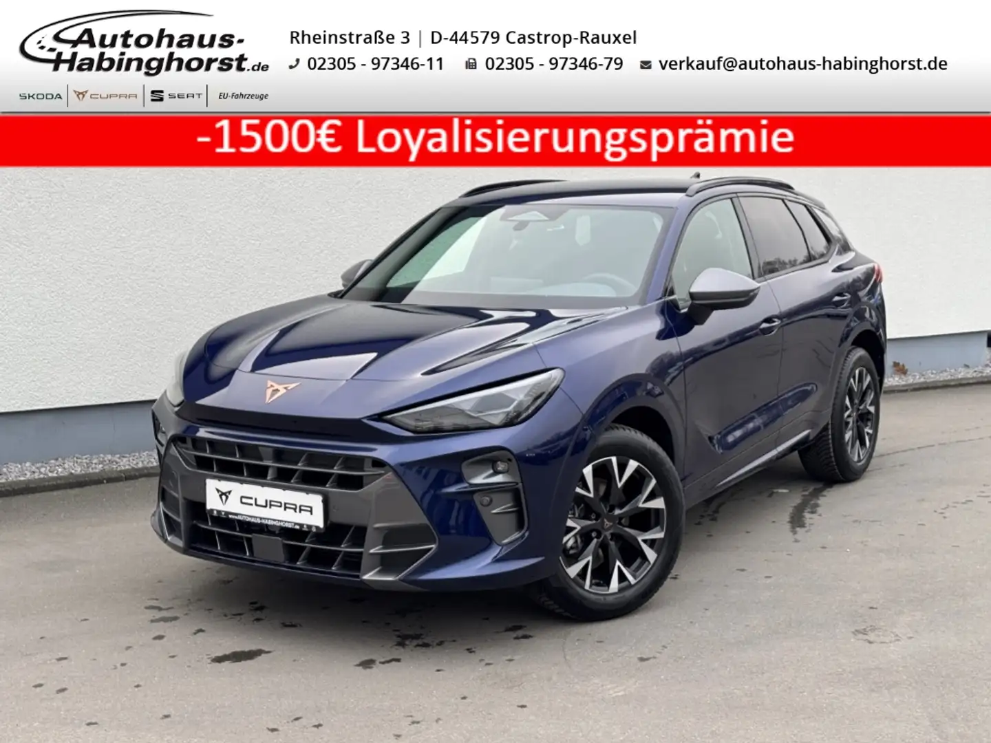 CUPRA Terramar 1.5 eTSI DSG AHK Navi HeadUp Sennheiser Shz 18Alu Blau - 1