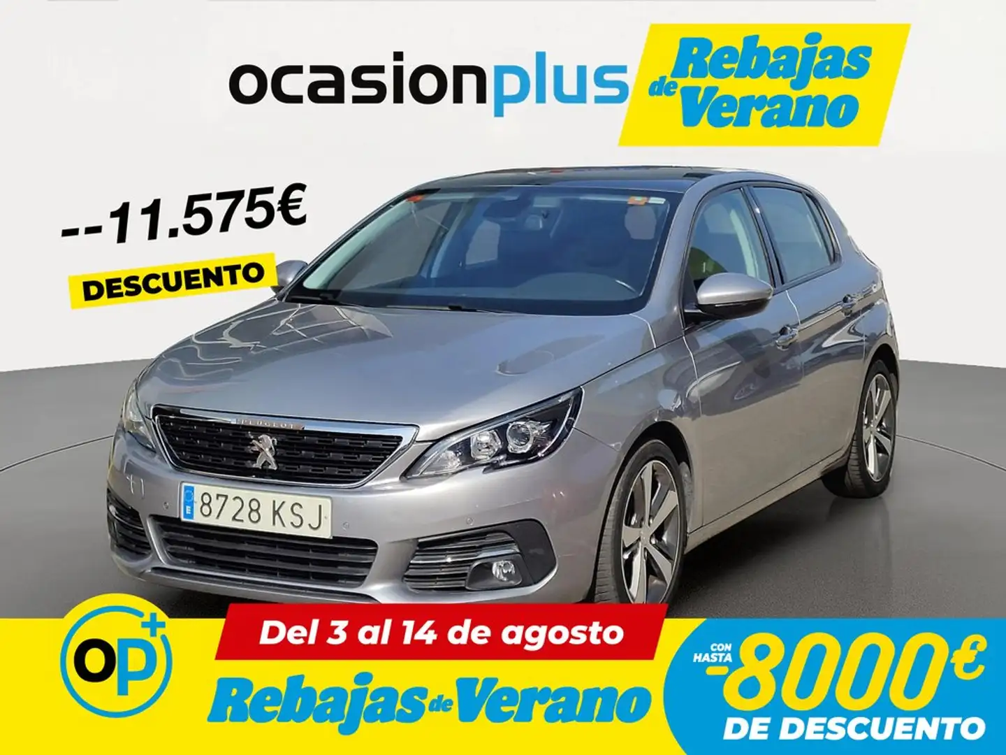Peugeot 308 1.2 PureTech S&S Active EAT6 130 Gris - 1