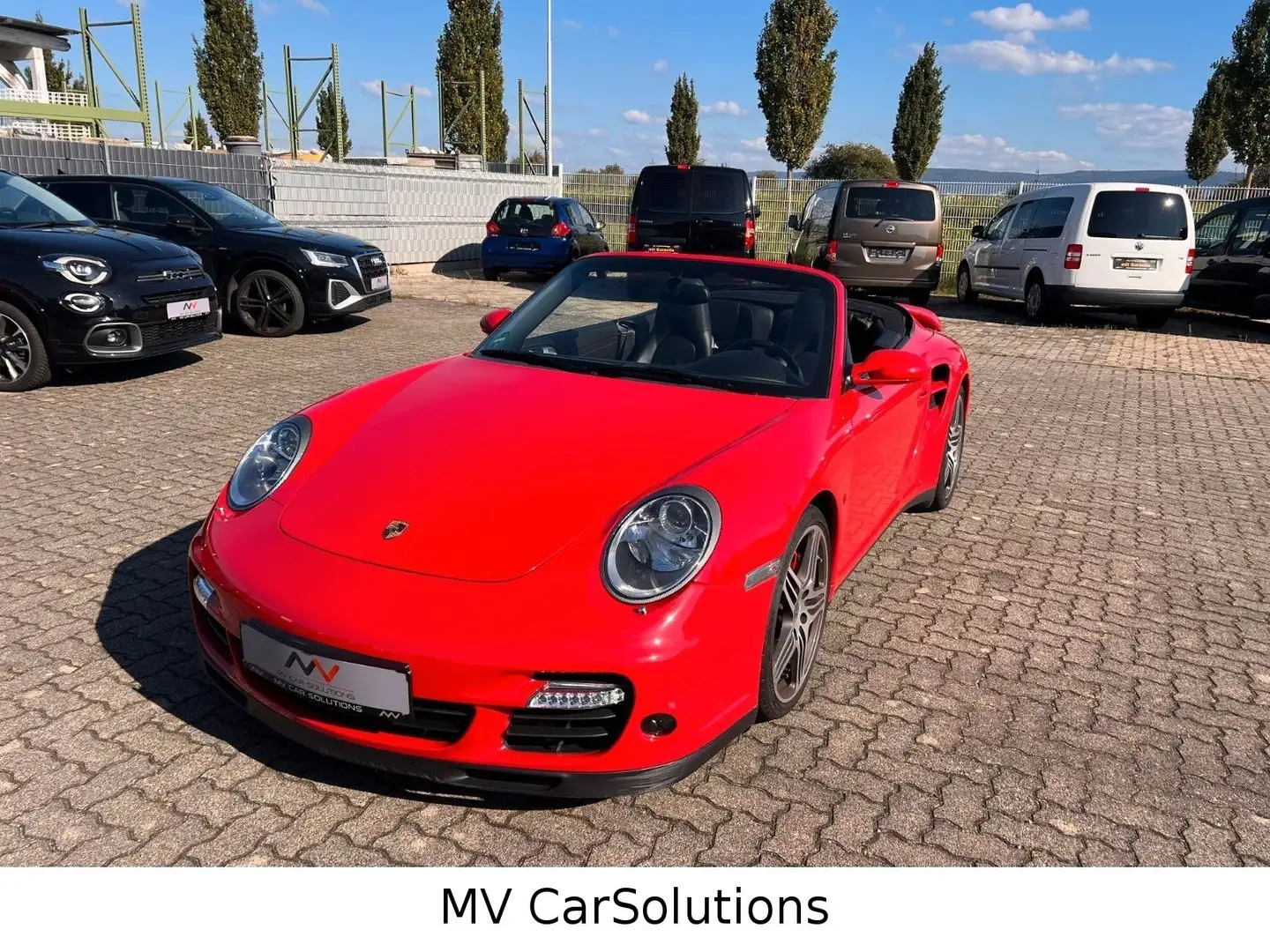 Porsche 997 .1 Turbo Cabrio Automatik Deutsch 54.000 km Rot - 1