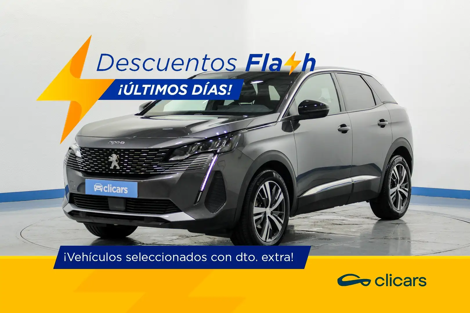 Peugeot 3008 Hybrid 136 Allure eDCS6 Gris - 1