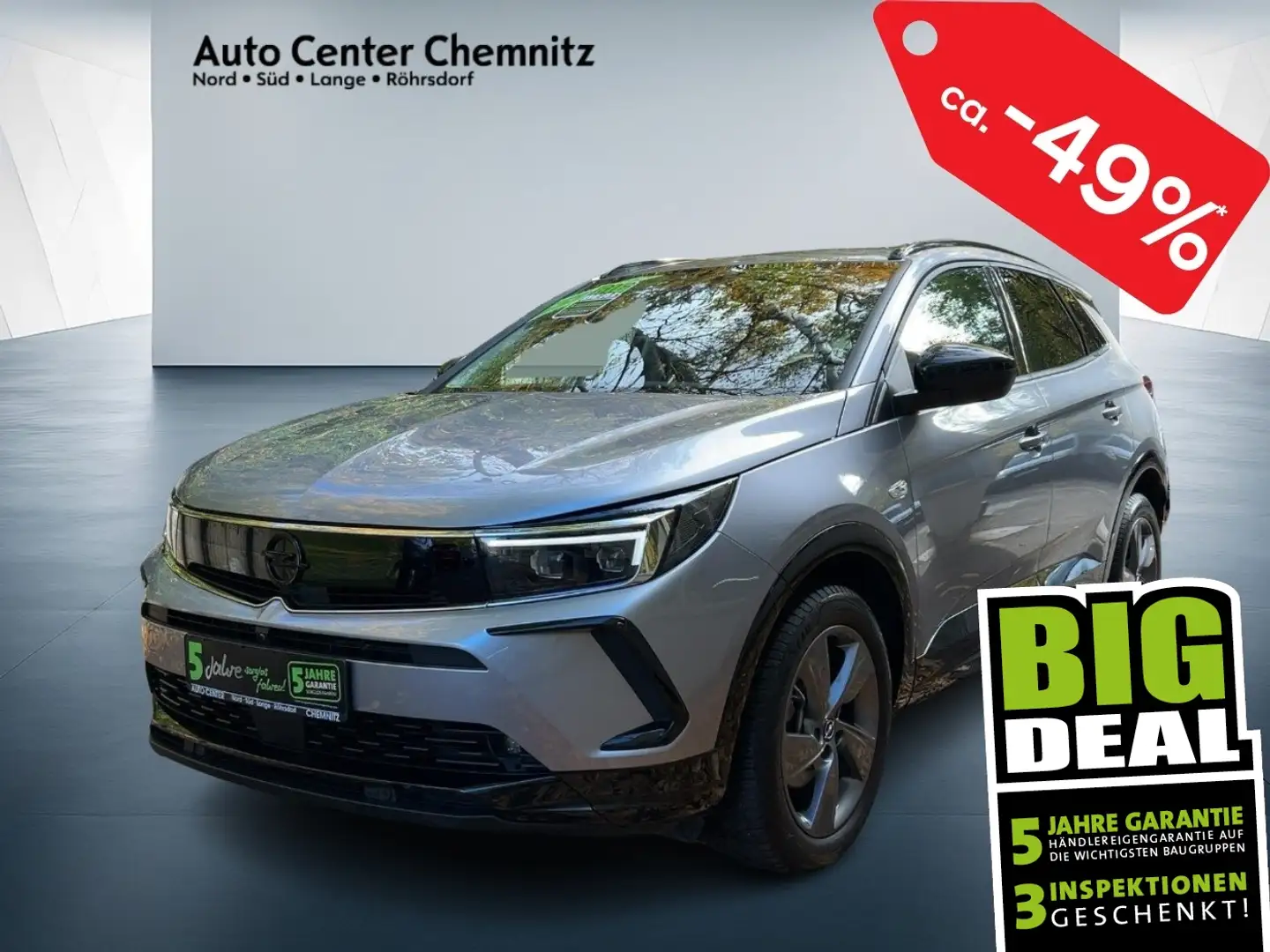 Opel Grandland 1.5 D AT8 GS Line Matrix/Navi/Ergo/360° Grau - 1