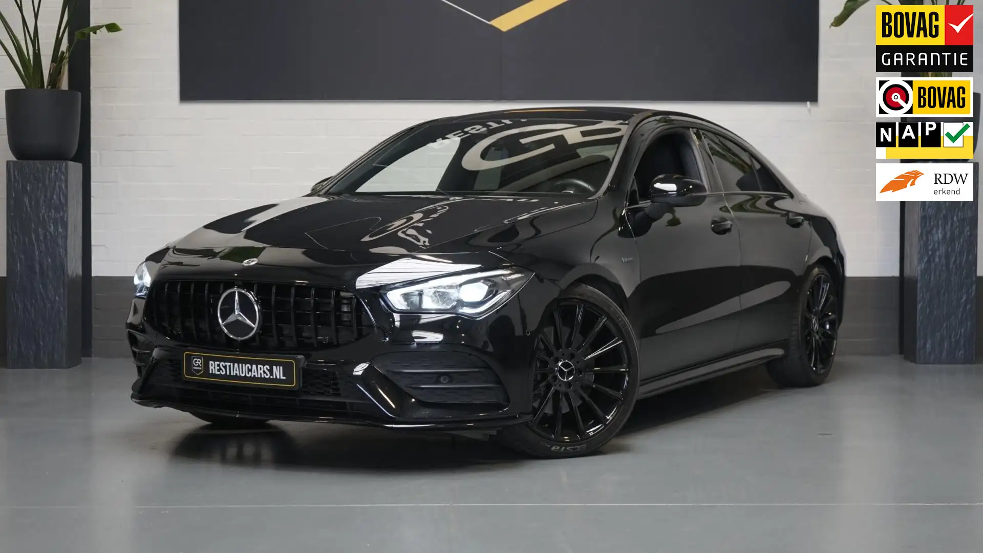 Mercedes-Benz CLA 250 250e 45s Blackpack AMG AUTOMAAT-AMBIANCE-CAMERA-LE Nero - 1