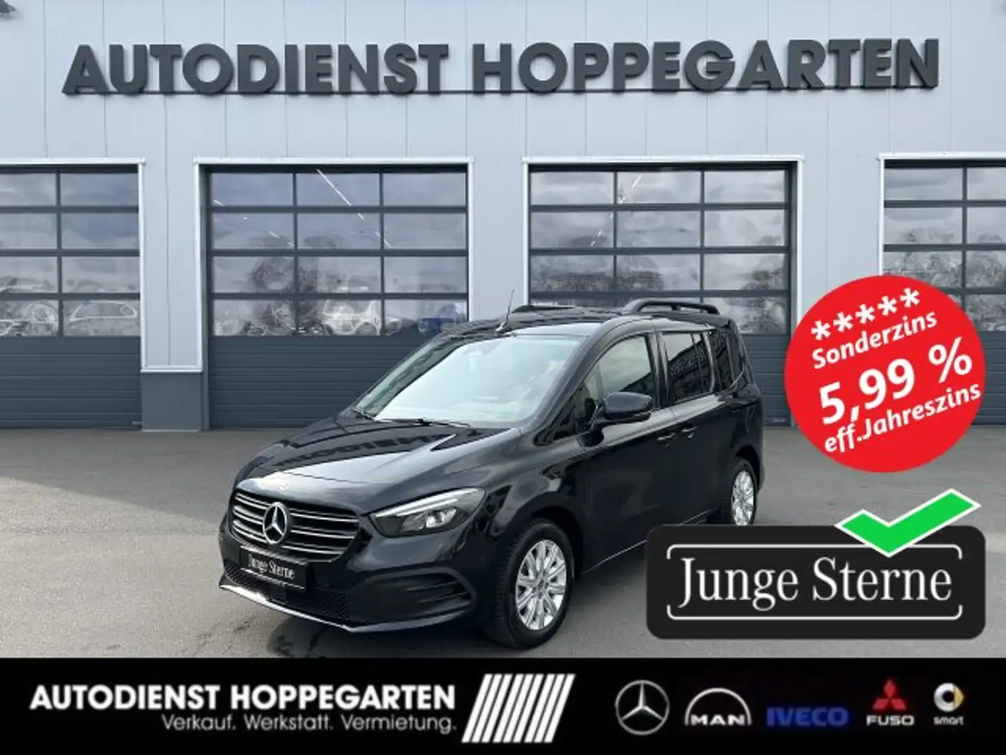 Mercedes-Benz T-Klasse T 180 PROGRESSIVE MBUX LED Kamera Sitzheizung .. Schwarz - 1