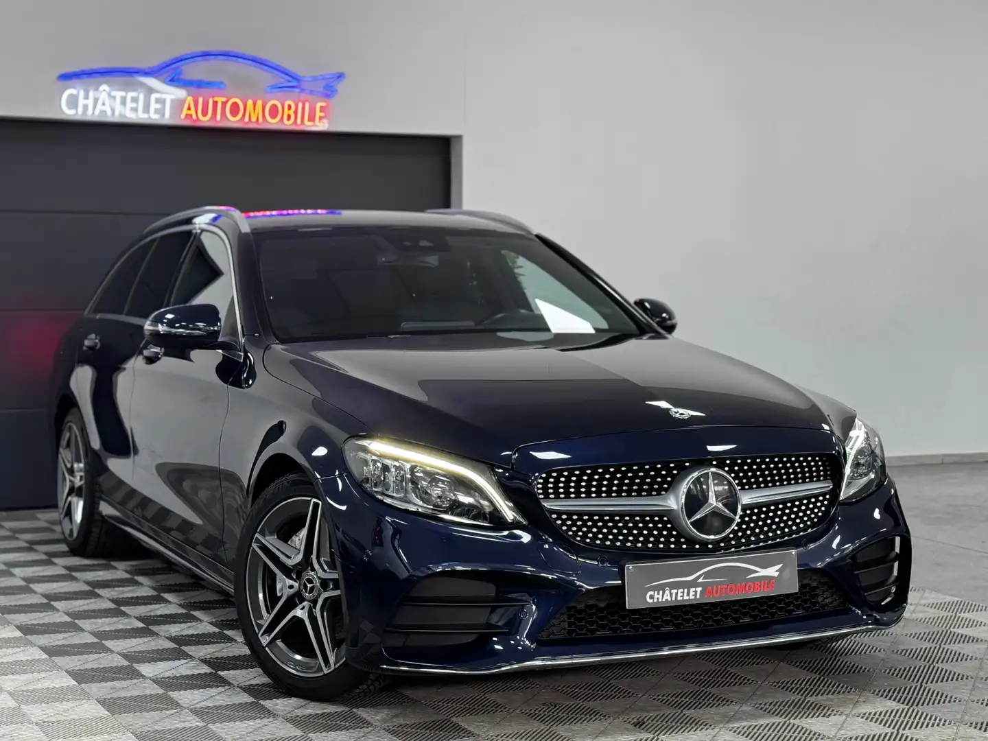 Mercedes-Benz C 200 d Pack-Amg Caméra Cuir Cockpit 12 mois garantie Bleu - 1