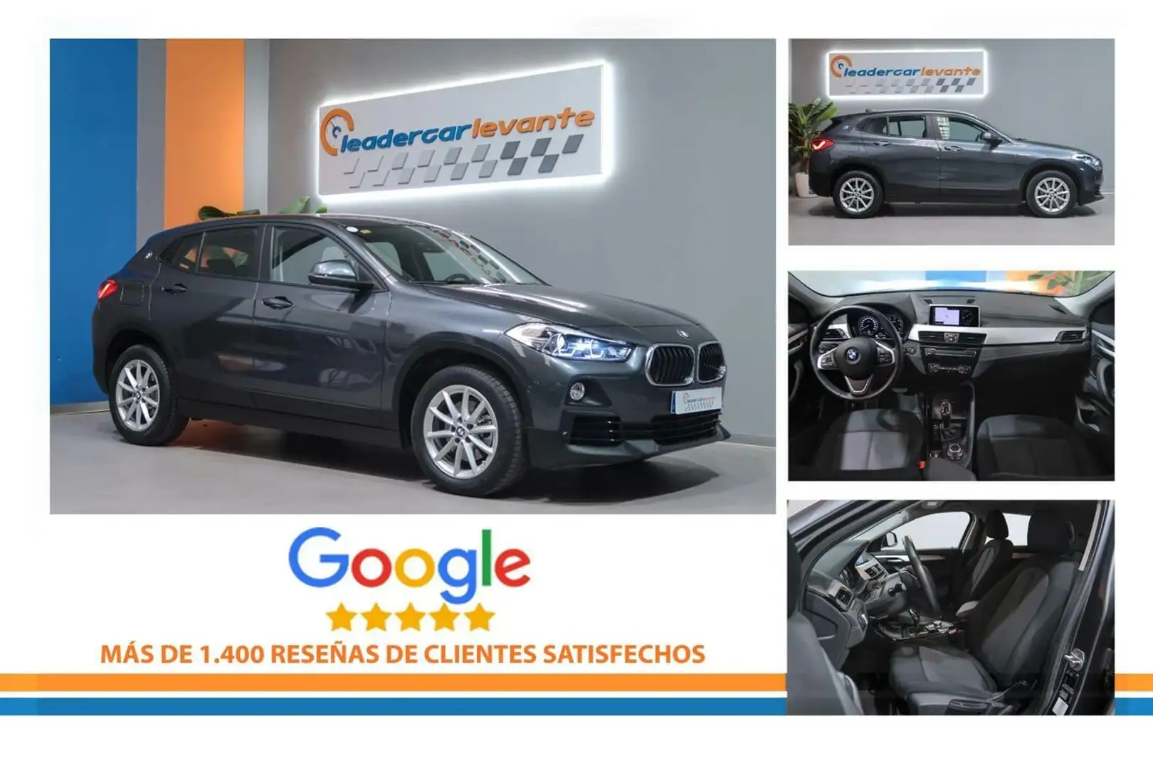 BMW X2 sDrive 18dA Gris - 2