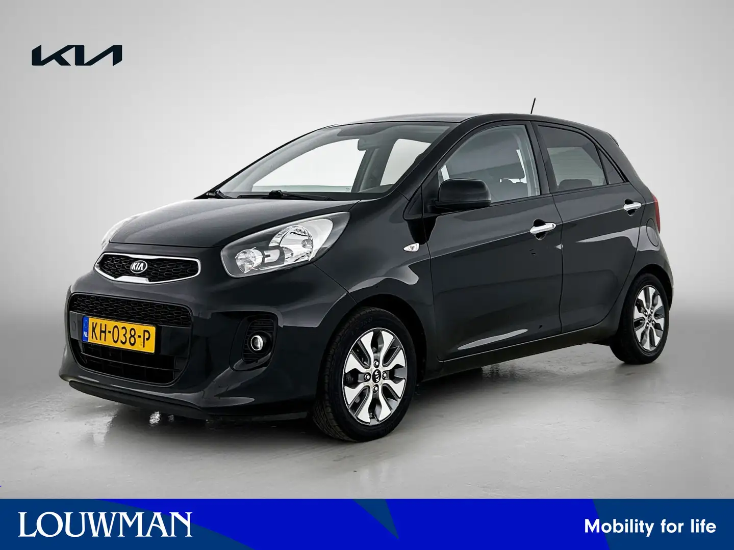 Kia Picanto 1.0 CVVT ComfortPlusLine Navigator Cruise Control Zwart - 1