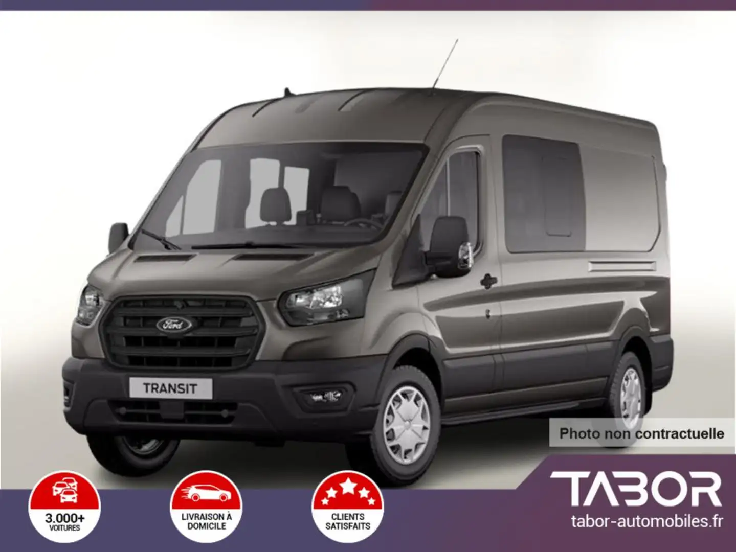 Ford Transit DCiV 350 TDCi 165 RWD L3H2 Trend Gris - 1