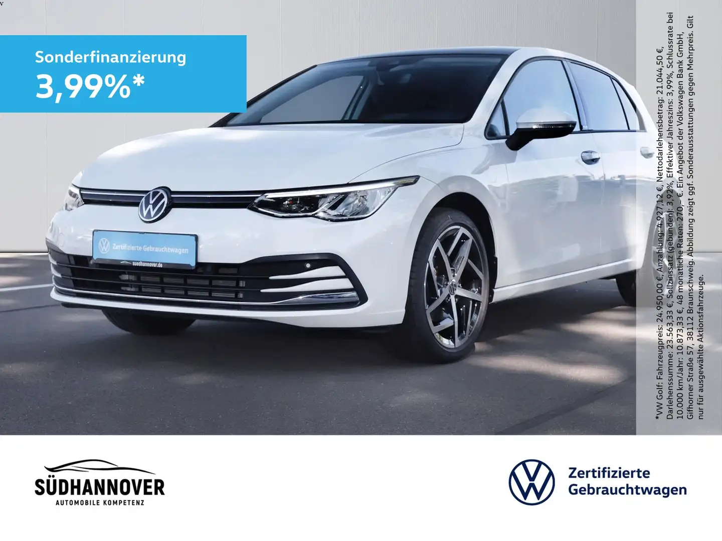 Volkswagen Golf VIII Move 1.5 TSI PANO+AHK+STANDH.+NAVI+SHZ Weiß - 1