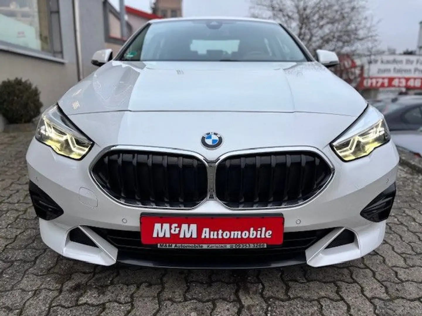 BMW 218d Gran Coupé Aut. Sport Line *LEDER+NAVI+LED* Blanc - 2