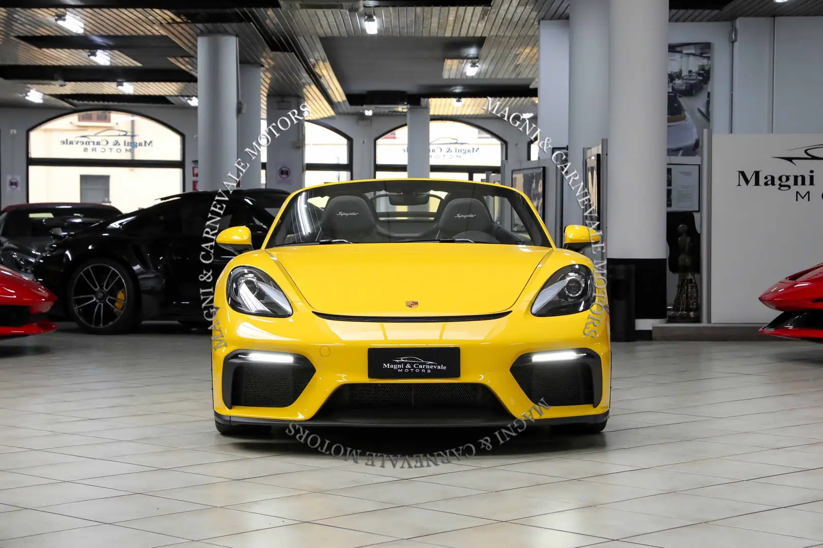 Porsche Boxster 718 SPYDER|CARBON SEATS|SPORT-CHRONO|SCARICO|PASM Yellow - 2