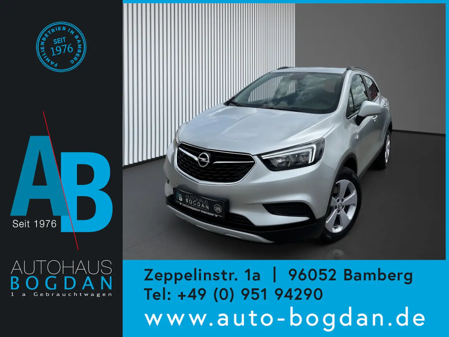 Opel Mokka X Selection Tempomat*TÜV+ Service neu Silber - 1