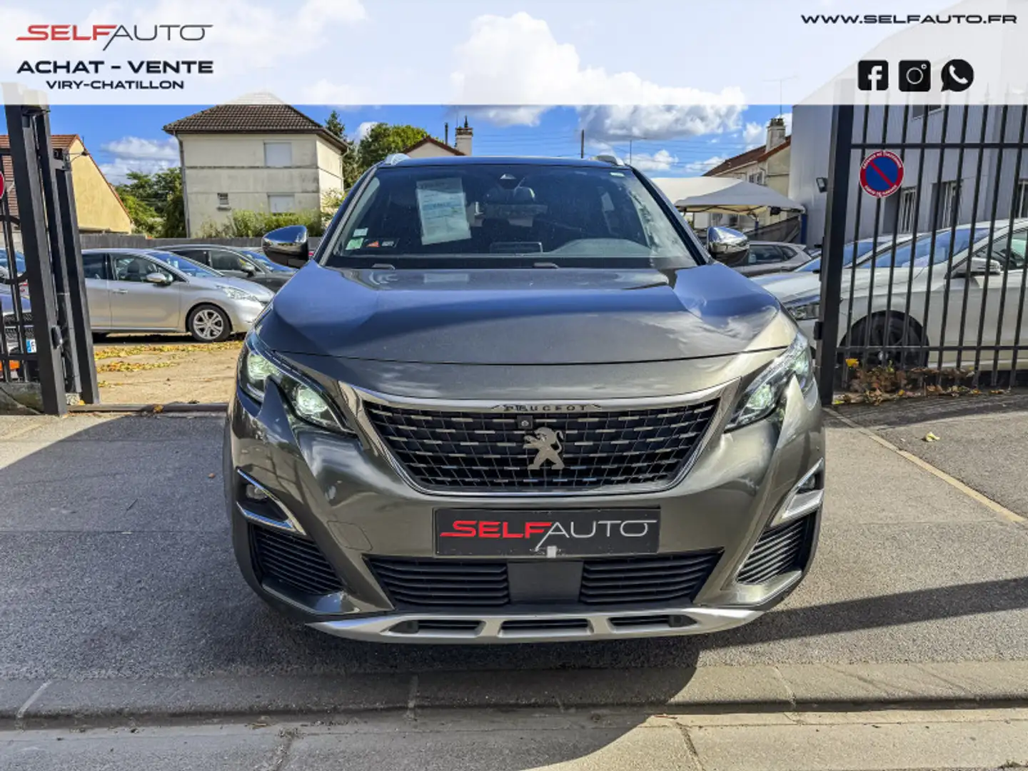 Peugeot 3008 2.0 BLUEHDI 180CH GT S\u0026S EAT6 Gris - 2