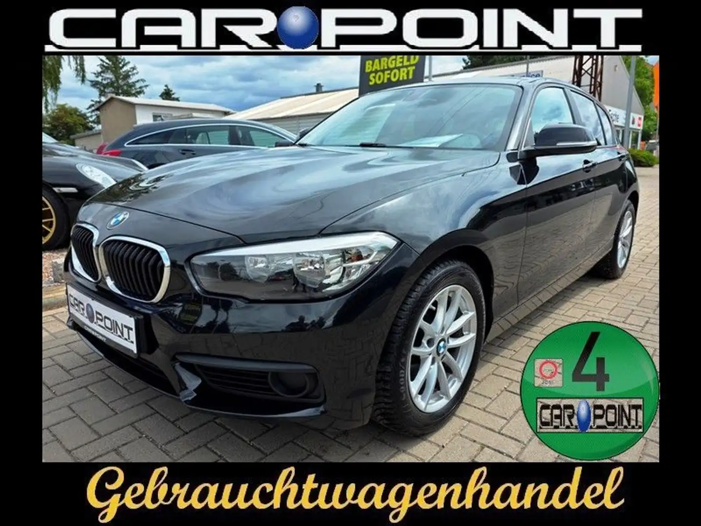 BMW 116 i 5-trg. Klimaautom. 1.Hand Allwetter PDC Czarny - 1