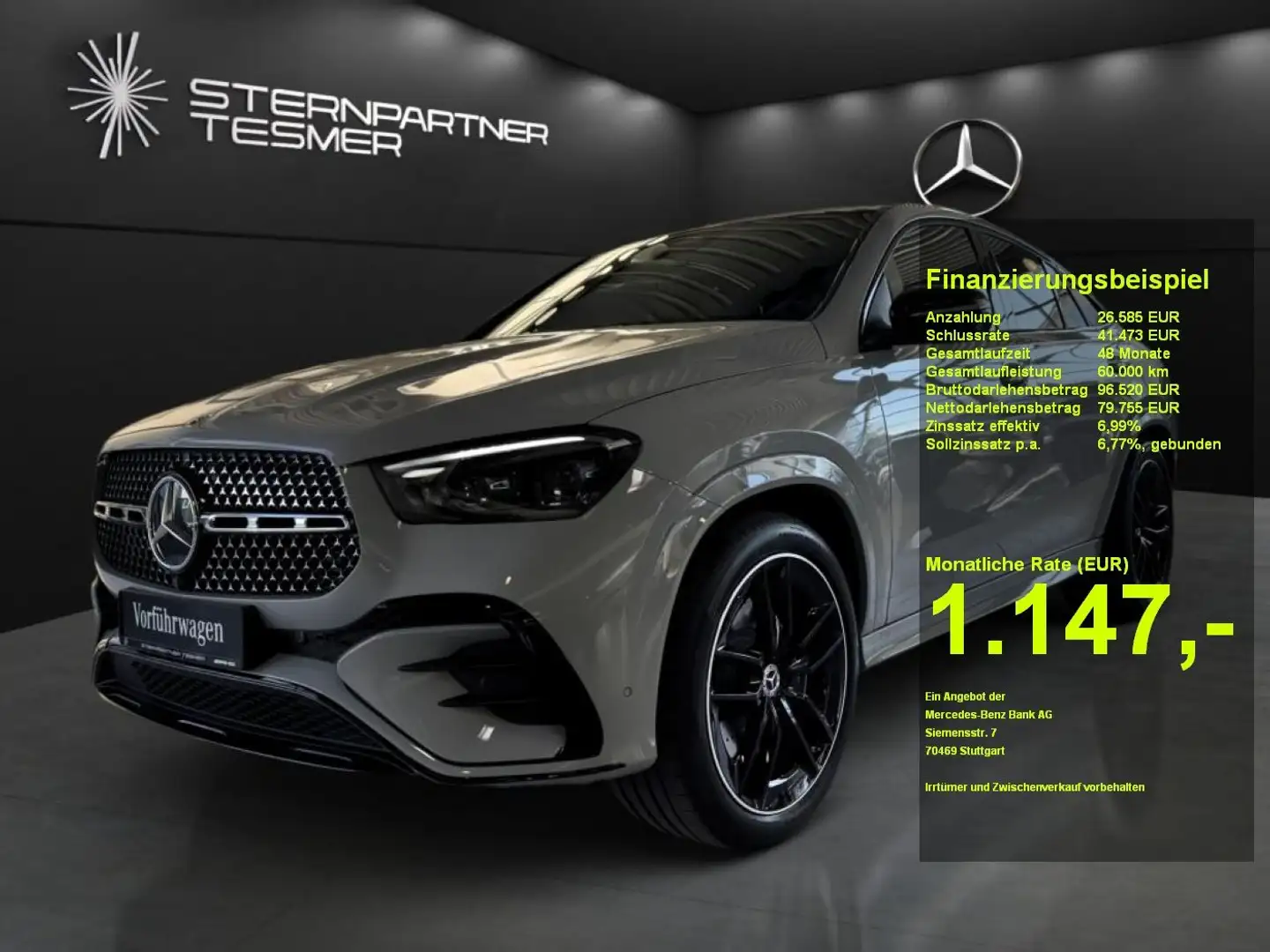 Mercedes-Benz GLE 350 de 4MATIC Coupé mit EQ Hybrid Technologi Grigio - 1
