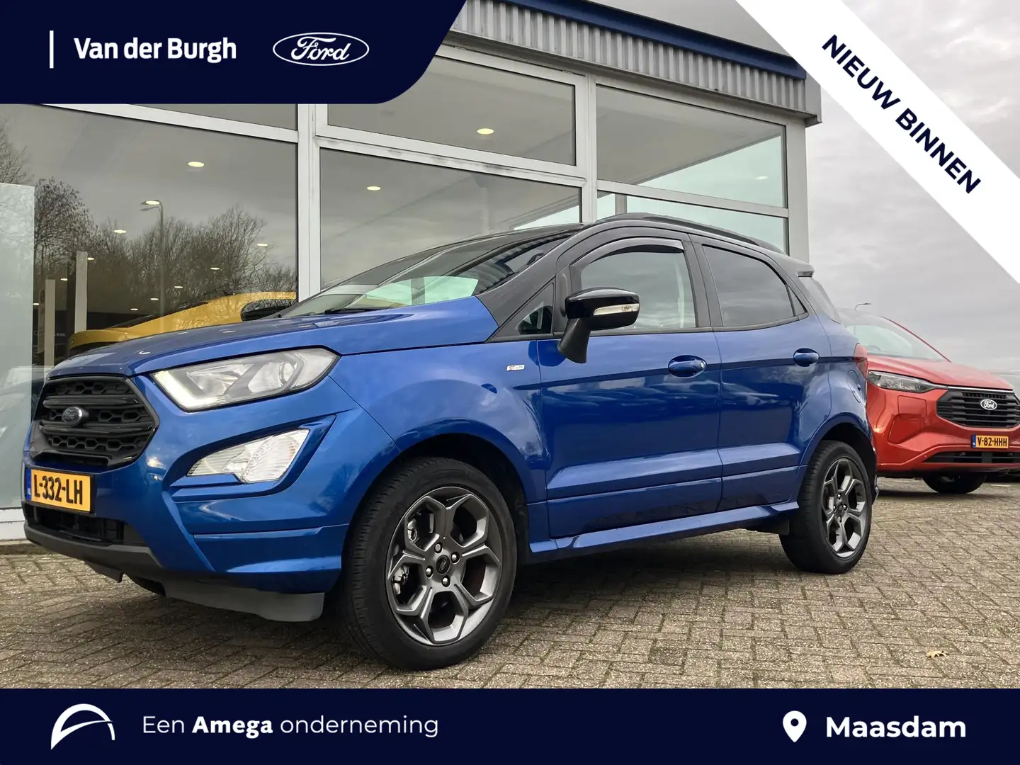 Ford EcoSport ST-Line 1.0 EcoBoost 125pk ST-Line - zwart dak - P Blauw - 1