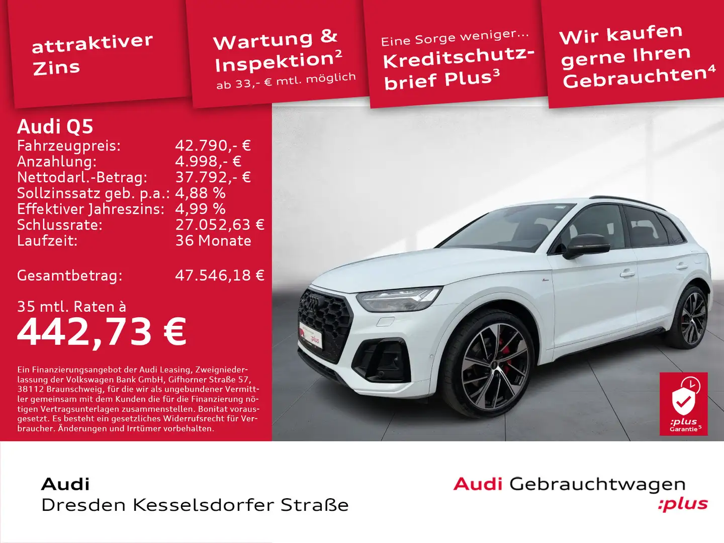 Audi Q5 50 TFSI e Q. S line Kamera LED Navi DAB GRA Weiß - 1