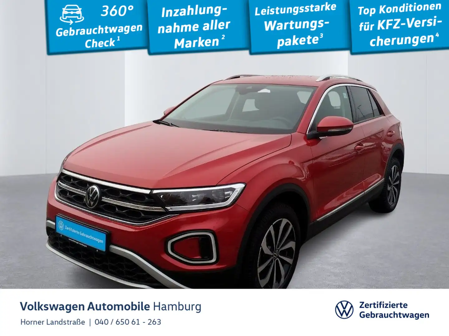 Volkswagen T-Roc Style 1.0 TSI Sitzheizung Einparkhilfe Rot - 1