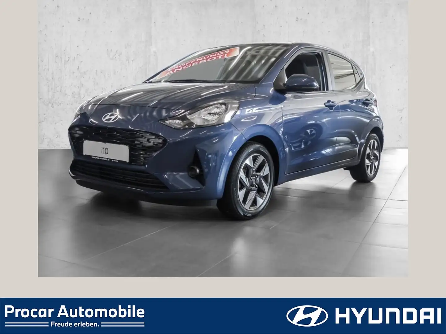 Hyundai i10 Trend RFK NAVI DAB SHZ KLIMA Blauw - 1