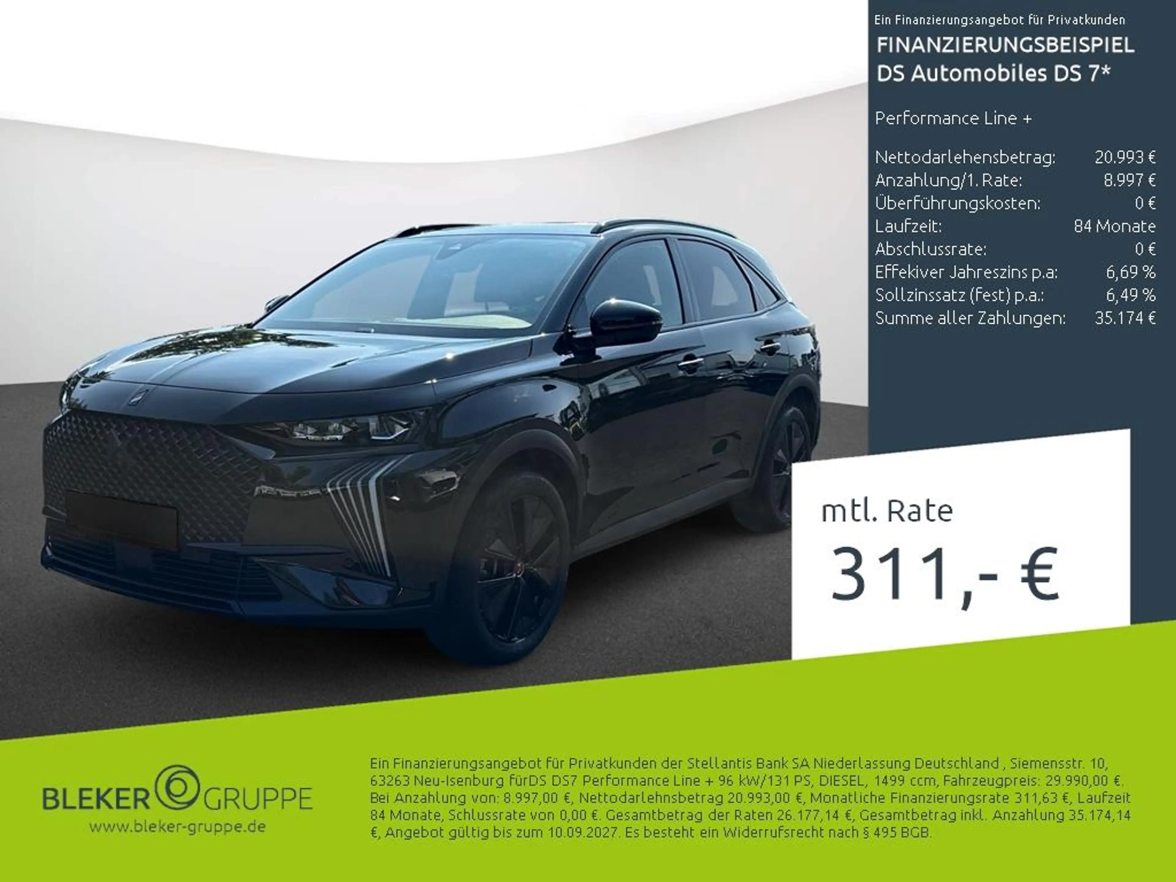 DS Automobiles DS 7 Performance Line +