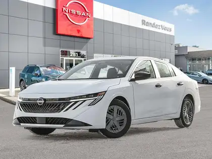 White 2026 Nissan Sentra Sedan Front-Wheel Drive Continuously Variable Transmission