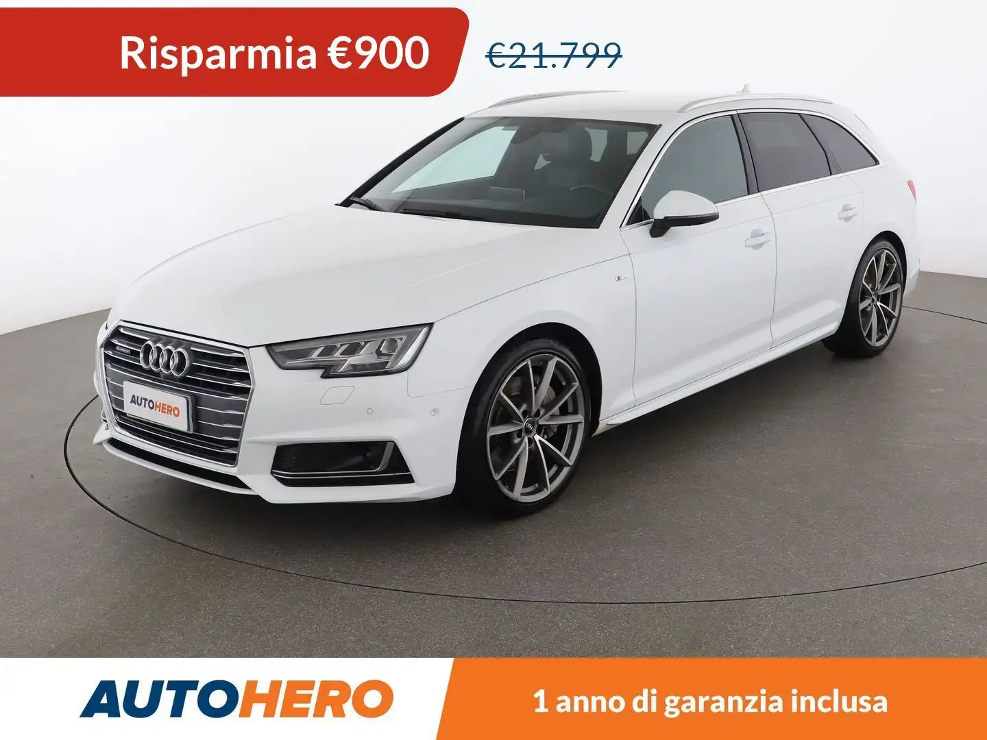 Audi A4 2.0 TFSI quattro Sport Weiß - 1