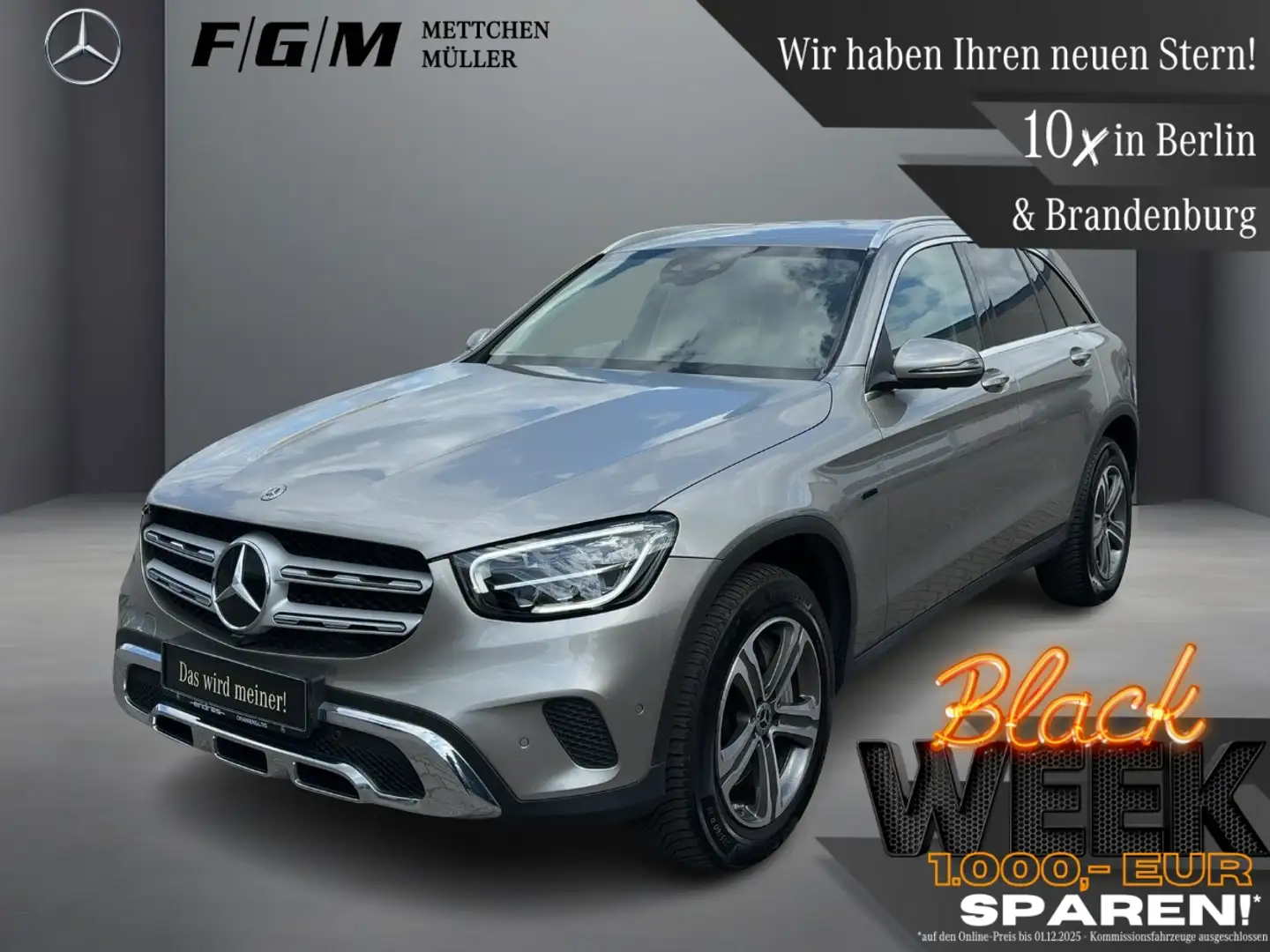 Mercedes-Benz GLC 300 de 4M TWA|360|AHK|Sitzhz|Distronic Argent - 1