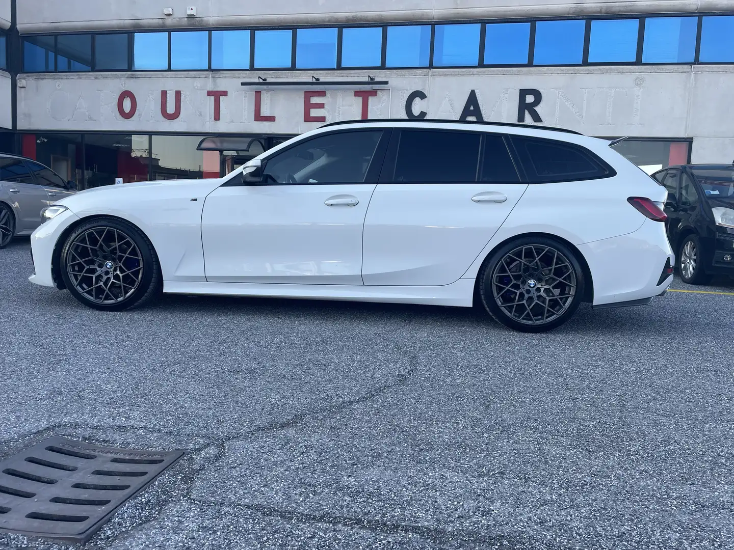 BMW 320 Serie 3 G21 2019 Touring 320d Touring Msport auto Weiß - 2