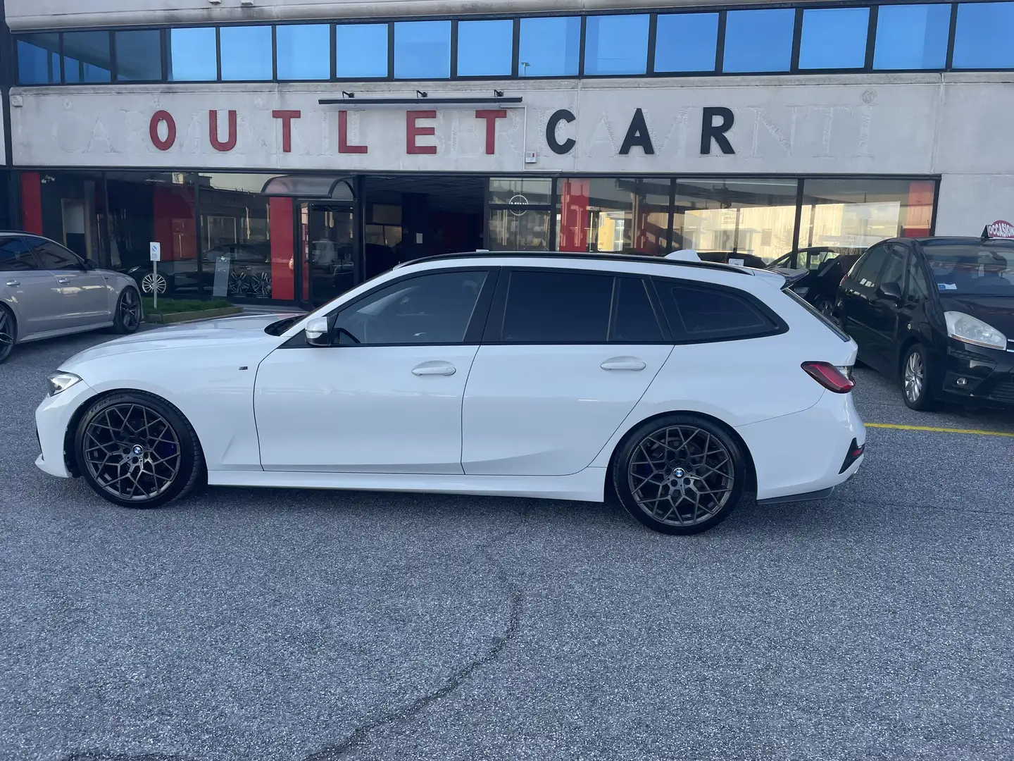 BMW 320 Serie 3 G21 2019 Touring 320d Touring Msport auto Weiß - 1
