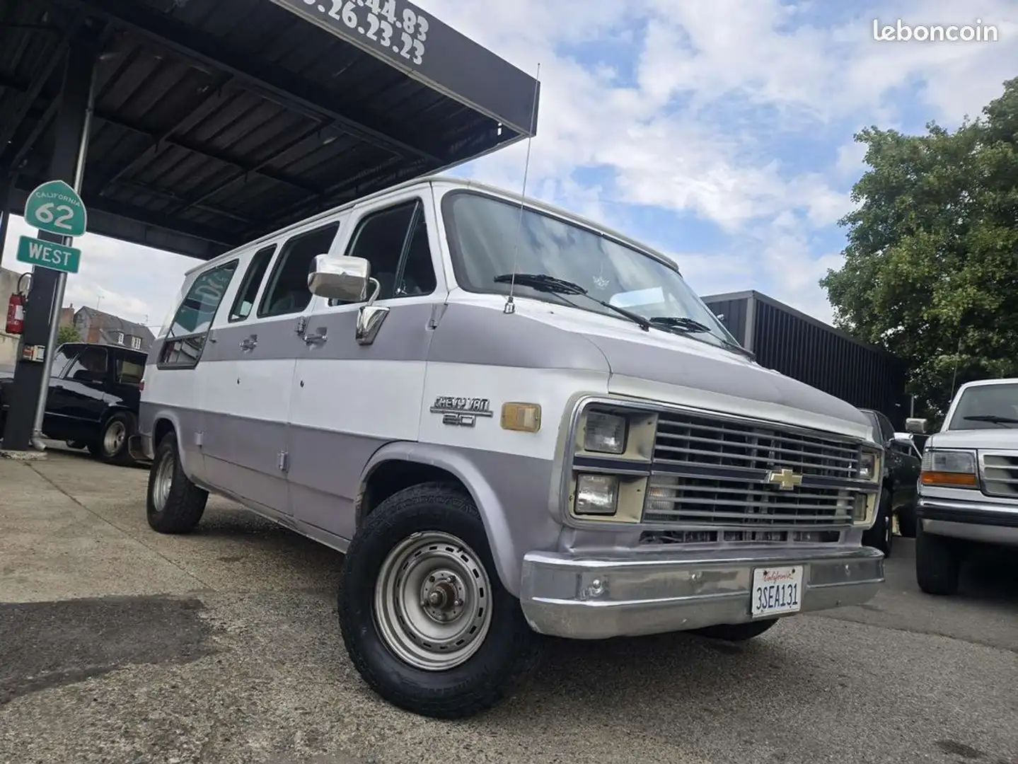 Chevrolet Chevy Van G20 5.7 V8 350ci Blanc - 2