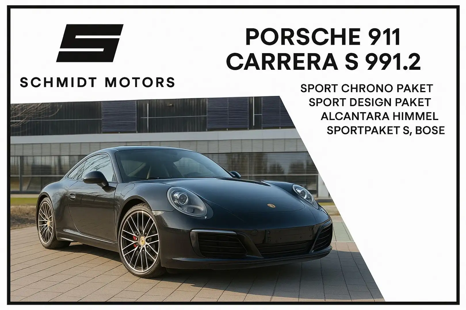 Porsche 911 Carrera S 991.2 Sport-Chrono Alcantara PASM Schwarz - 1